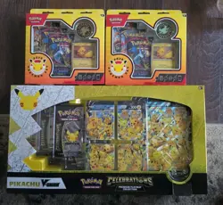 Pokemon Celebrations 25th Premium Playmat Collection & Pokemon day Boxes (2) - Image 1