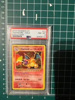 Charizard Holo 11/108 Evolutions Pokemon PSA 8 - Image 1