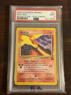 Pokemon Black Star Promo 2000 PSA 9 Error Lot Zapdos 23 Moltres 21 Articuno 22 - Image 3