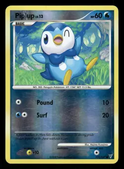 Piplup 121/147 LP Common Reverse Holo Supreme Victors 2009 Pokemon TCG - Image 1