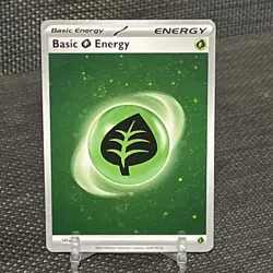 Basic Energy Grass SVE EN 001 - Scarlet & Violet 151 Cosmos Holo Pokemon Card NM - Image 1