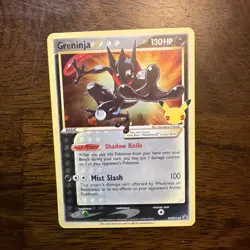 Pokemon Greninja Gold Star SWSH144 Sword & Shield Promo Card Holo Celebrations - Image 1