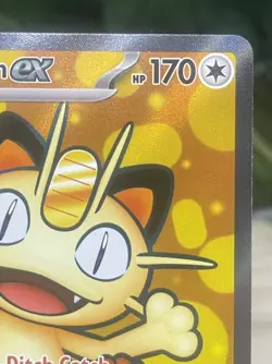 Meowth ex 107/088 Full Art Ultra Rare Perfect Order Pokemon Card NM - Image 3