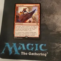 City on Fire 135 Rare Promo Pack: March of the Machine Magic: The Gathering NM - Image 1