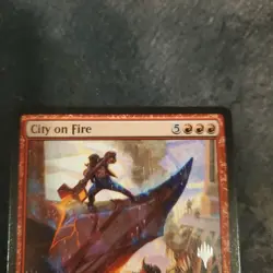 City on Fire 135 Rare Promo Pack: March of the Machine Magic: The Gathering NM - Image 2