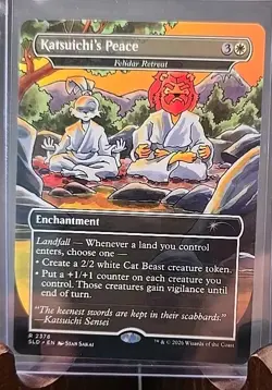 Katsuichi's Peace - Felidar Retreat Secret Lair Drop MTG Regular Near Mint - Image 3