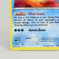 2016 Pokemon XY Breakpoint Holo Holofoil Card Suicune #30/122 NM - Image 5