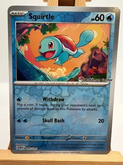 Pokemon TCG - S&V 151 - 007/165 Squirtle - Pokemon Center Stamped Promo - NM/M - Image 1