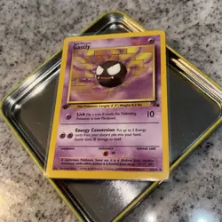 1st Edition Gastly 33/62 NM | Pokemon TCG Card | Vintage WOTC Era GEM!! 💎 - Image 1