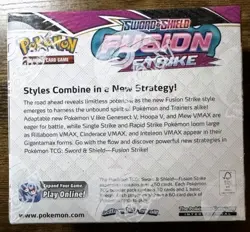 Fusion Strike Booster Box Factory Sealed From Pokemon Center 36 Packs TCG - Image 2