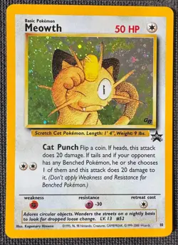 MEOWTH 10 PROMO WIZARDS BLACK STAR PROMOS POKEMON HOLO NM-MINT!! - Image 1