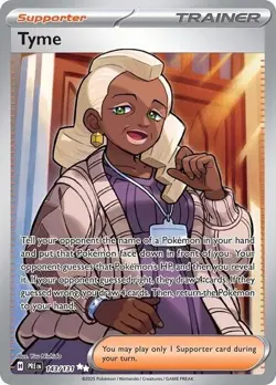 Tyme #143/131 (Prismatic Evolutions) SV: PRE Pokemon *Trainer* NM - Image 3