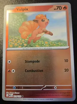 Vulpix 019/132 Reverse Holo Common Mega Evolution Pokemon TCG - Image 1