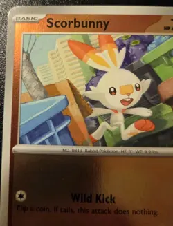 Scorbunny 026/132 Reverse Holo Common Mega Evolution Pokemon TCG - Image 2