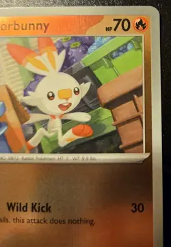 Scorbunny 026/132 Reverse Holo Common Mega Evolution Pokemon TCG - Image 3