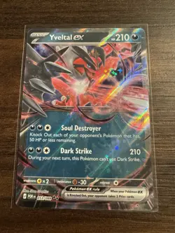 Yveltal EX Full Art Ultra Rare Holo Pokemon TCG XY Phantom Forces - Image 1