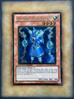 Yugioh Thunder King Rai-Oh GLD3-EN020 Gold Rare Limited Edition LP - Image 1