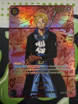 Sabo (Red Manga Super Alternate Art) OP13-120 Carrying On His Will Foil English - Image 1