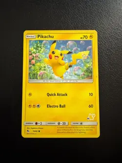 Pikachu 19/68 (#30 Pikachu Stamped) - Battle Academy Pokemon Card - NM - Image 2