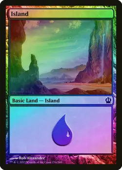 Island (234) FOIL Theros PLD Basic Land MAGIC THE GATHERING MTG CARD ABUGames - Image 1