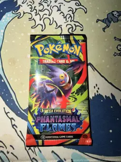 Pokemon Mega Evolution Phantasmal Flames Booster Pack 10 Cards Gengar - Image 1