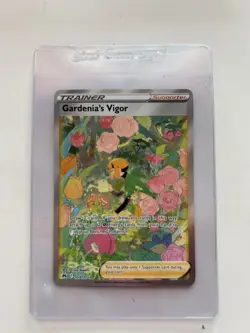 Pokemon TCG Card Crown Zenith Gardenia's Vigor GG61/70 Full Art Trainer NM - Image 1