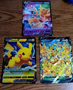 3×JUMBO Cards Pikachu V-Union Alakazam and another pikachu - Image 2