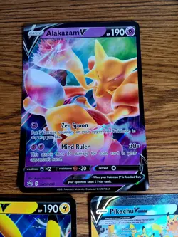 3×JUMBO Cards Pikachu V-Union Alakazam and another pikachu - Image 3