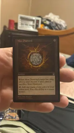 Mox Diamond Stronghold Rare Artifact Regular English Dan Frazier Wizards - Image 2