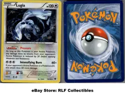 2016 Pokemon, XY Fates Collide Deck Exc., #78/124 Lugia, Cracked Ice Holo Rare - Image 1