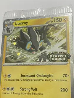 Pokemon Mega Evolution Perfect Order Stamped Luxray 028/088 Best Buy Promo - Image 2