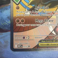 Mega Lucario ex MEP 033 - NM Pokemon Mega Evolution Holo Promo Attack Rare - Image 5