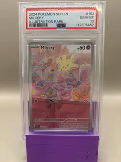 PSA 10 GEM Mint - Milcery #152 Pokemon Stellar Crown, Graded - Image 1
