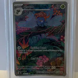 2023 Pokemon Gloom illustration rare holo 198/197 SV03 Obsidian Flames PSA 9 - Image 4