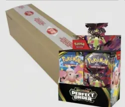 Pokemon Mega Evolution Perfect Order Sealed Booster Box Case - Image 1