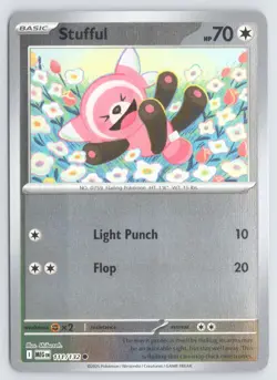 Stufful 111/132 Common Mega Evolution Pokemon Reverse Holo Near Mint - Image 1