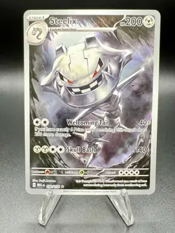 Pokemon TCG Steelix 150/132 Full Art Illustration Rare Holo Mega Evolution - Image 1