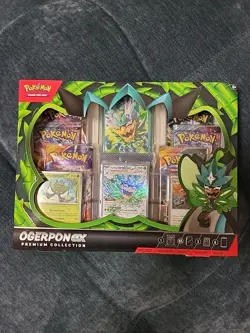 Pokemon TCG 2024 Ogerpon ex Premium Collection Factory Sealed Box - Image 1