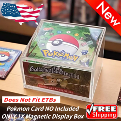 Pokemon Magnetic Booster Box Acrylic Case! STRONG magnets Description-FREE Ship - Image 1