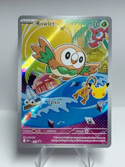 Pokemon ROWLET MEP 043 Ascended Heroes - 1st Partner FULL ART PROMO - MINT - Image 1
