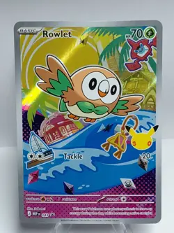 Pokemon ROWLET MEP 043 Ascended Heroes - 1st Partner FULL ART PROMO - MINT - Image 2