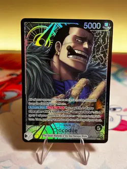 One Piece OP14-079 Crocodile Alt Art Leader - English - Near Mint - Image 1