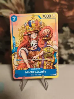 ONE PIECE TCG Monkey D Luffy P 043 | 2nd ANNIVERSARY PROMO Stamped V.3 EN | NM - Image 1