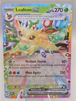Pokemon TCG : Leafeon ex 006/131 Sv: Prismatic Evolutions Holo NM - Image 1