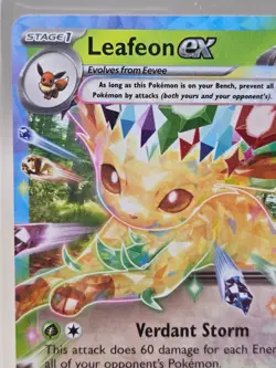 Pokemon TCG : Leafeon ex 006/131 Sv: Prismatic Evolutions Holo NM - Image 2