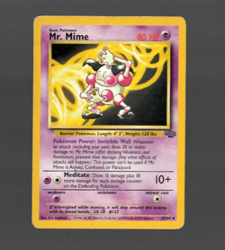 Mr. Mime 22/64 Jungle Unlimited Pokemon Card Regular Rare Moderately Played - Image 1