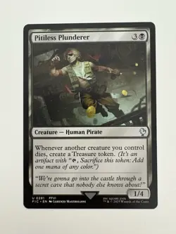 Pitiless Plunderer MTG Magic the Gathering Card NM Near Mint FIC - Image 1