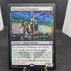 1x LP/NM, English Foil Bloodsoaked Champion - Khans of Tarkir WOTC MTG - Image 1