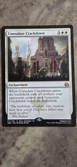 Consulate Crackdown Aether Revolt Regular Enchantment Rare MTG - Image 1