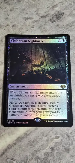 Chthonian Nightmare Modern Horizons 3 Foil Enchantment Rare MTG NM - Image 1
